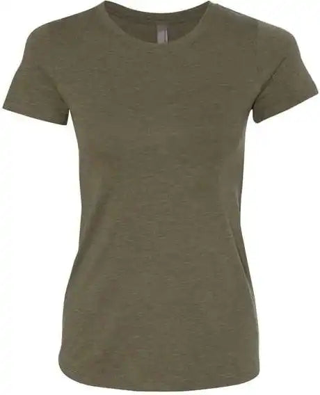 Next Level 6710 Womens Triblend Short Sleeve Crew Military Green