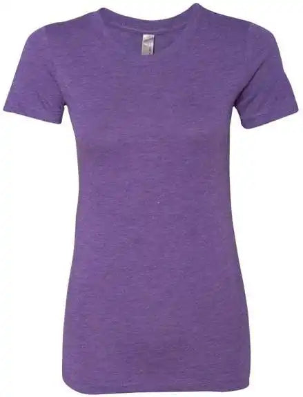 Next Level 6710 Womens Triblend Short Sleeve Crew Purple Rush