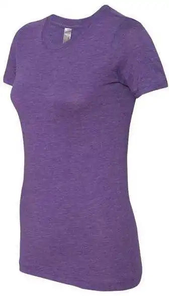 Next Level 6710 Womens Triblend Short Sleeve Crew Purple Rush