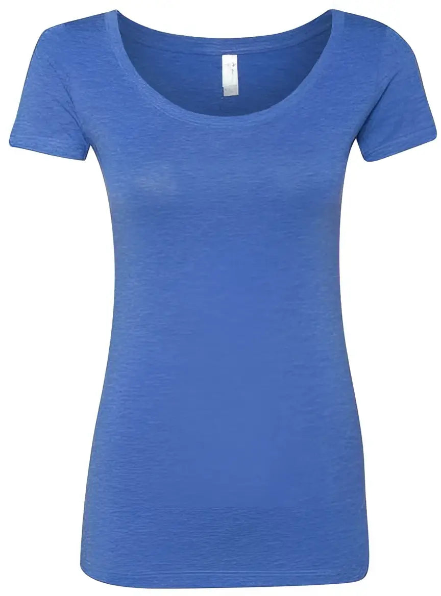 Next Level 6730 Women’s Tri-blend Scoop Neck T-shirt - Vintage Royal