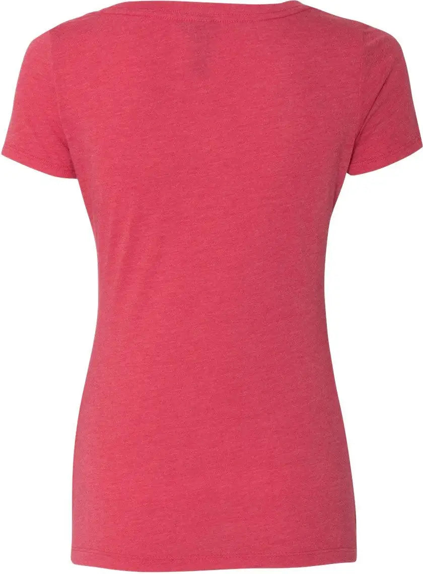 Next Level 6730 Women’s Tri-blend Scoop Neck T-shirt - Vintage Shocking Pink