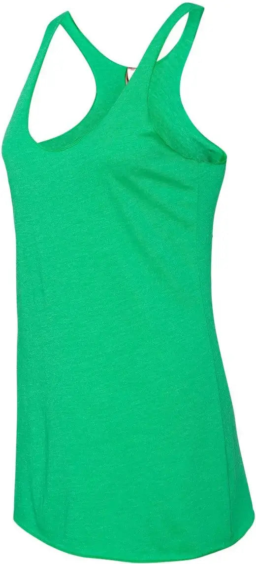 Next Level 6733 Women’s Tri-blend Racerback Tank - Envy - Green / Ladies Xs