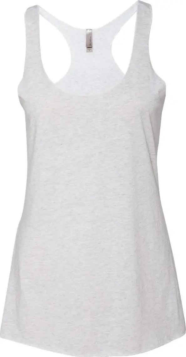 Next Level 6733 Women’s Tri-blend Racerback Tank - Heather White