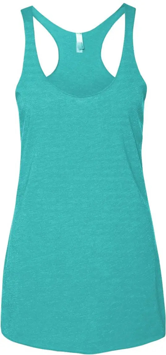 Next Level 6733 Women’s Tri-blend Racerback Tank - Tahiti Blue - Carolina / Ladies Xs