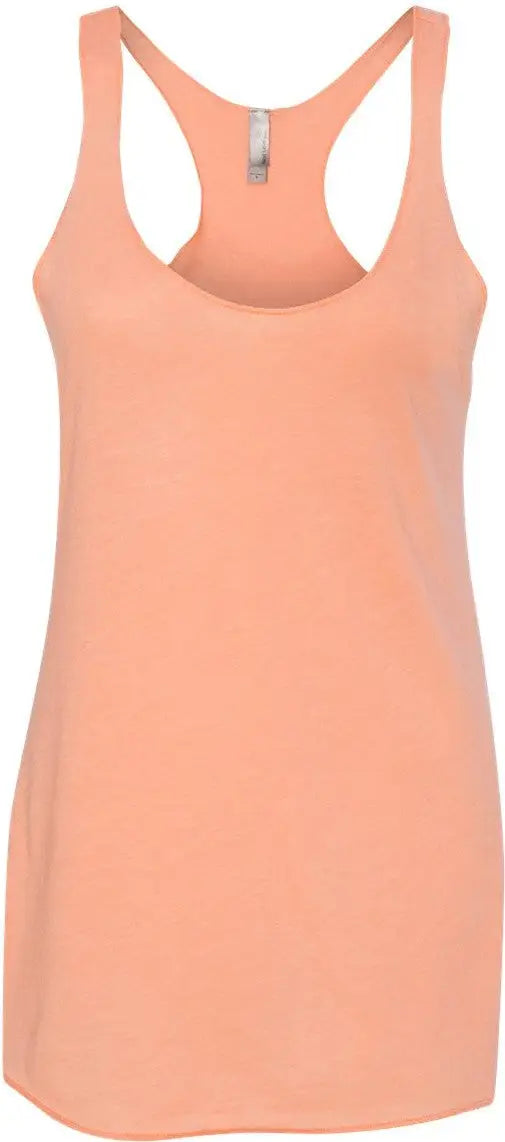 Next Level 6733 Women’s Tri-blend Racerback Tank - Vintage Light Orange - Ladies Xs