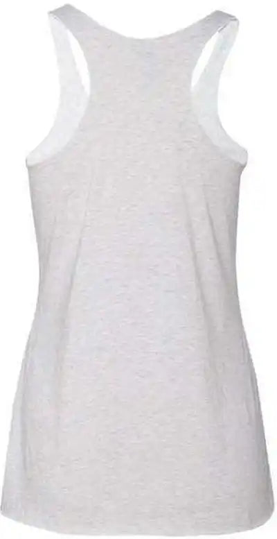 Next Level 6733 Womens Triblend Racerback Tank Heather White