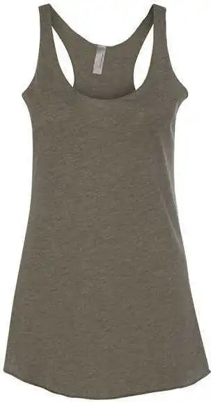 Next Level 6733 Womens Triblend Racerback Tank Military Green