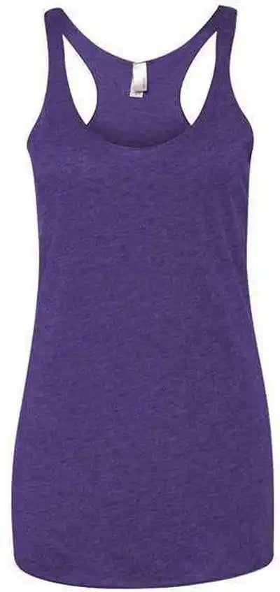 Next Level 6733 Womens Triblend Racerback Tank Purple Rush
