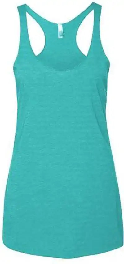 Next Level 6733 Womens Triblend Racerback Tank Tahiti Blue