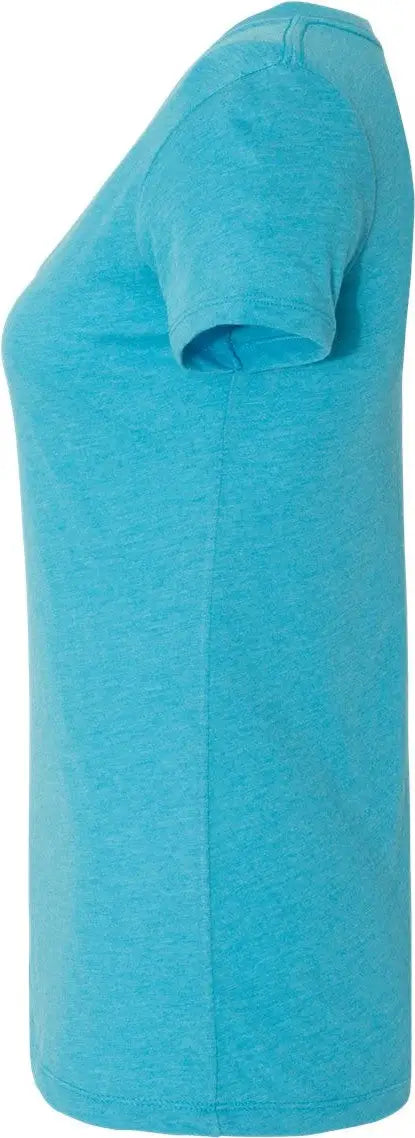 Next Level 6740 Women’s Tr-blend Deep V-neck T-shirt - Vintage Turquoise - Ladies 2xl
