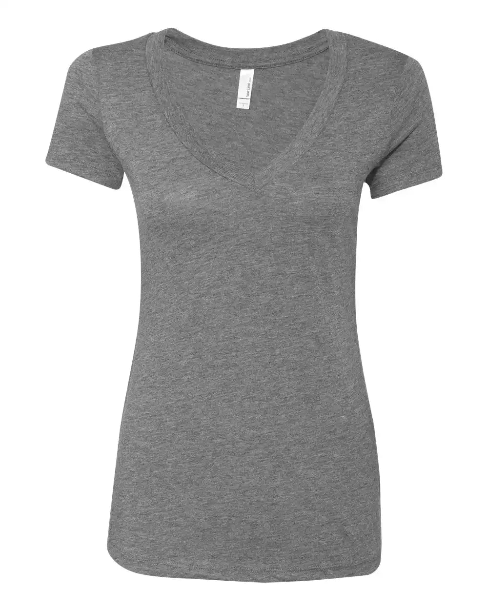 Next Level 6740 Women’s Triblend Deep V-neck T-shirt - Premium Heather - s