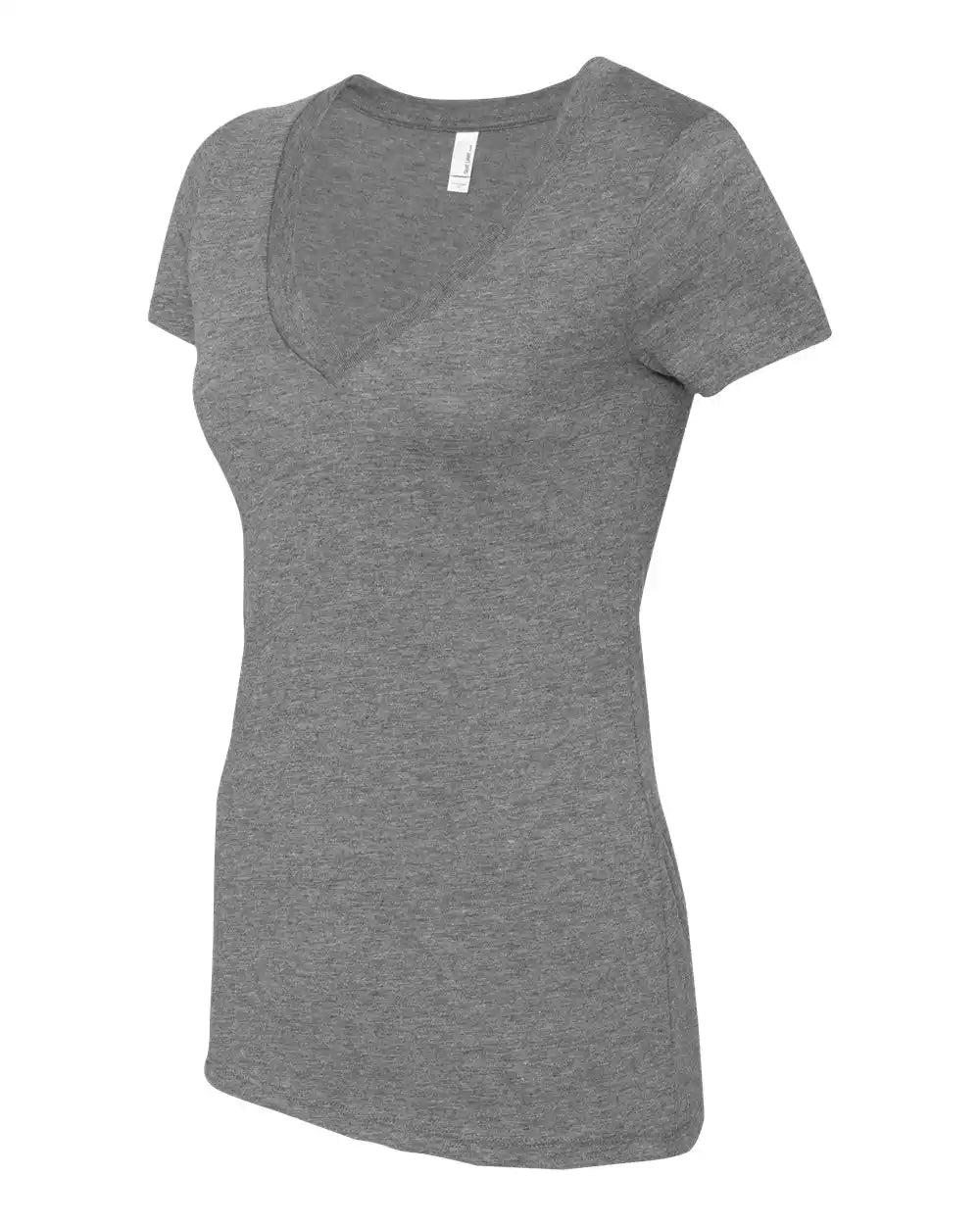 Next Level 6740 Women’s Triblend Deep V-neck T-shirt - Premium Heather - s