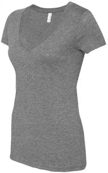 Next Level 6740 Womens Triblend Short Sleeve Deep v Premium Heather