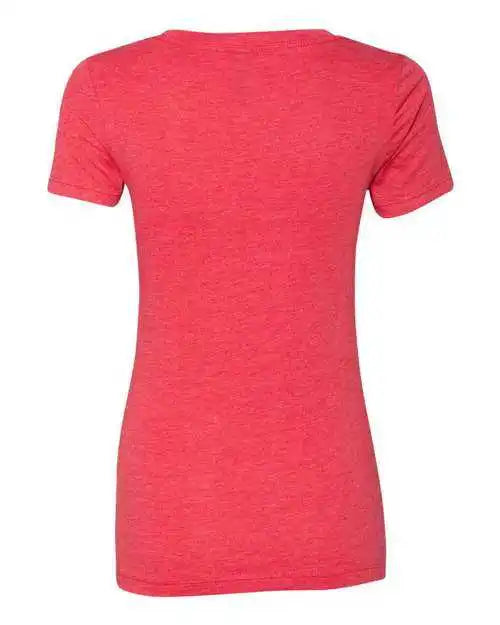 Next Level 6740 Womens Triblend Short Sleeve Deep v - Vintage Red