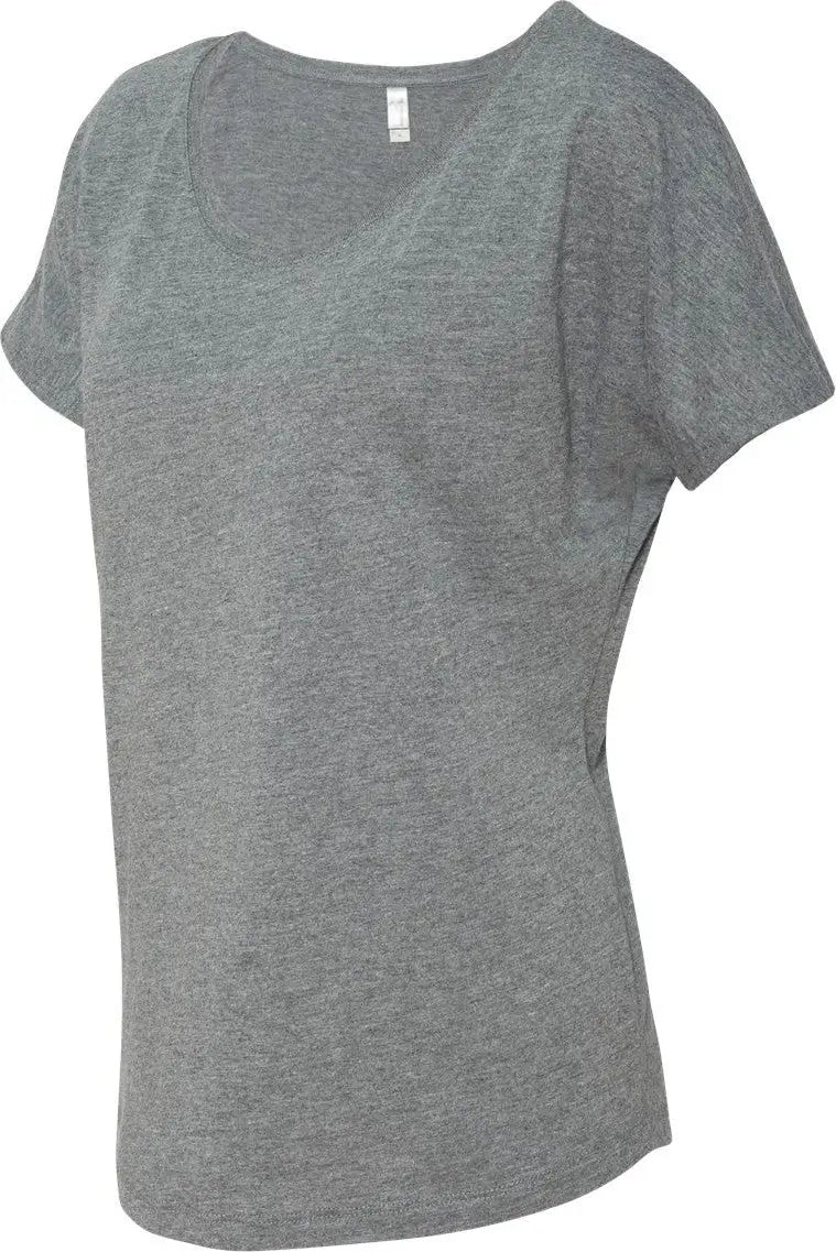 Next Level 6760 Women’s Tri-blend Dolman T-shirt - Premium Heather - Ladies Xs