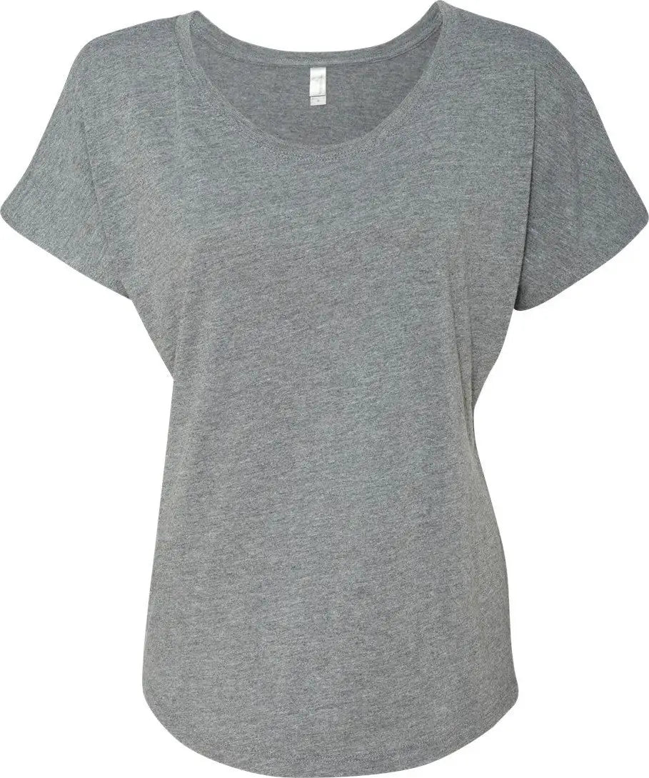 Next Level 6760 Women’s Tri-blend Dolman T-shirt - Premium Heather - Ladies Xs