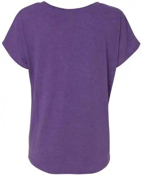 Next Level 6760 Women’s Tri-blend Dolman T-shirt - Purple Rush