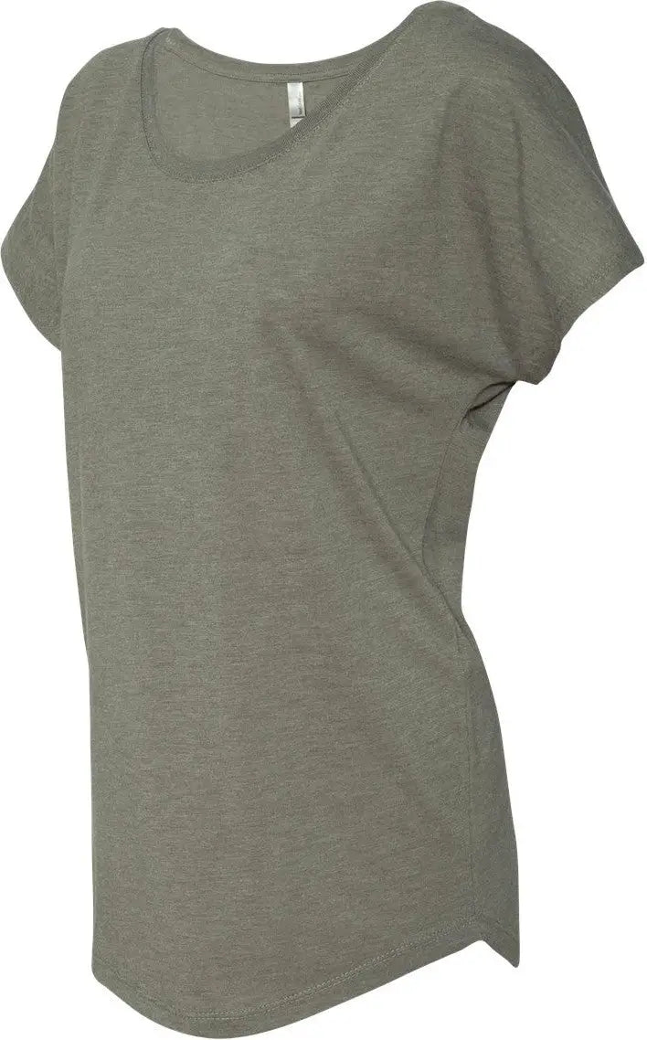 Next Level 6760 Women’s Tri-blend Dolman T-shirt - Venetian Gray - Ladies Xs