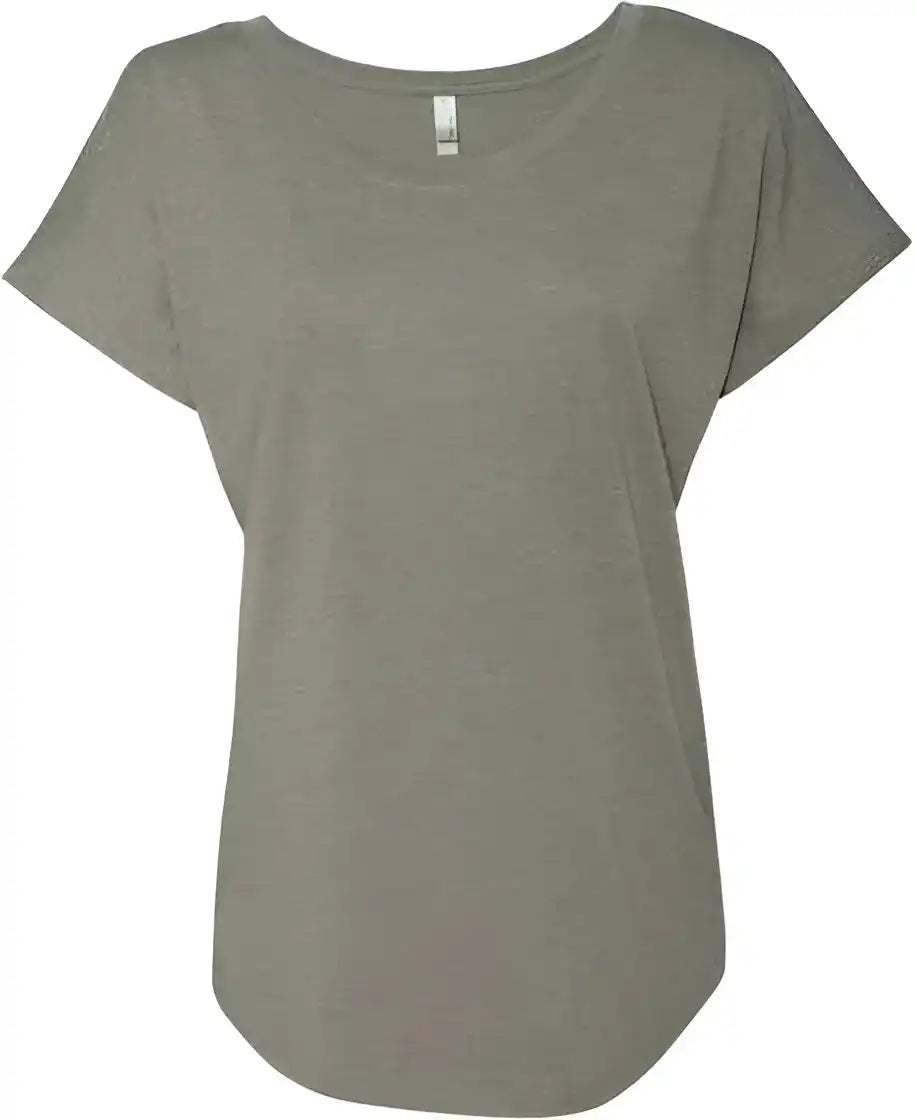 Next Level 6760 Women’s Tri-blend Dolman T-shirt - Venetian Grey