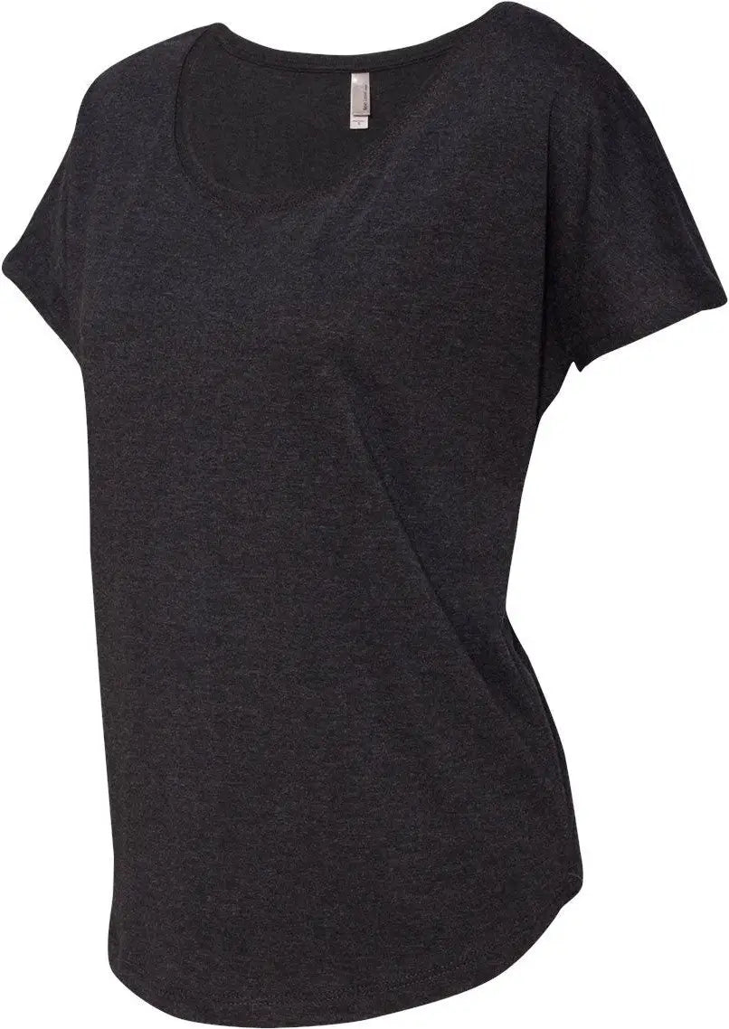 Next Level 6760 Women’s Tri-blend Dolman T-shirt - Vintage Black - Ladies Xs