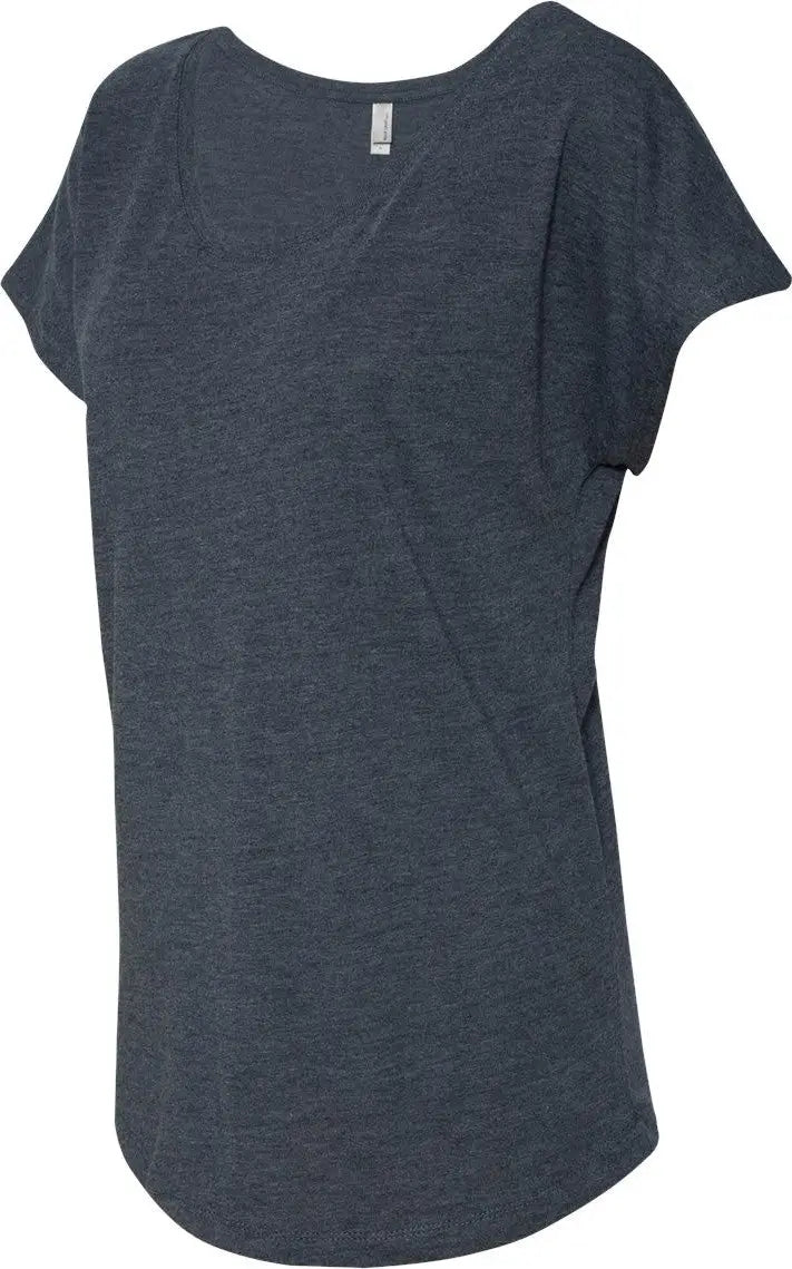 Next Level 6760 Women’s Tri-blend Dolman T-shirt - Vintage Navy - Ladies Xs