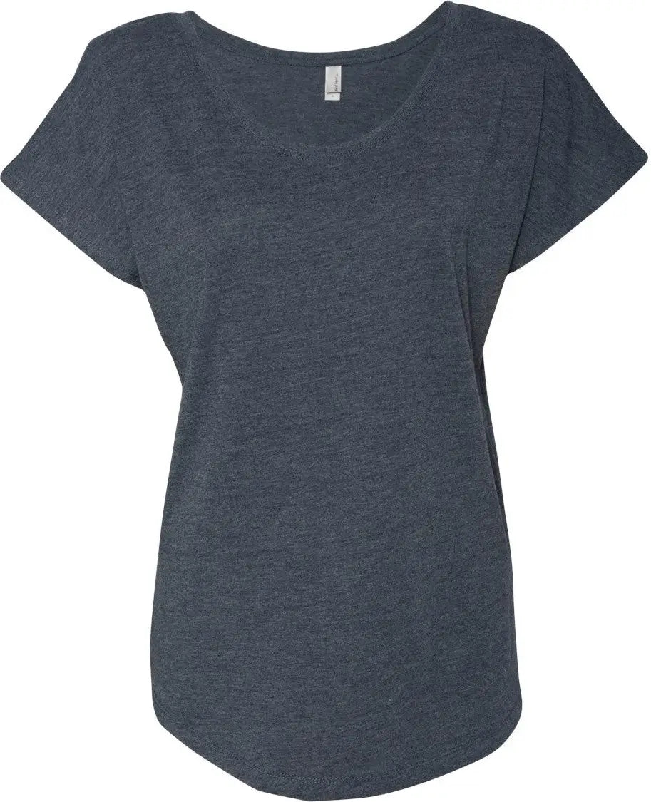 Next Level 6760 Women’s Tri-blend Dolman T-shirt - Vintage Navy
