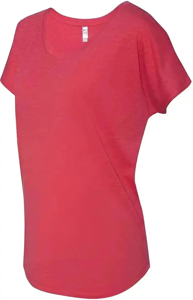 Next Level 6760 Women’s Tri-blend Dolman T-shirt - Vintage Red
