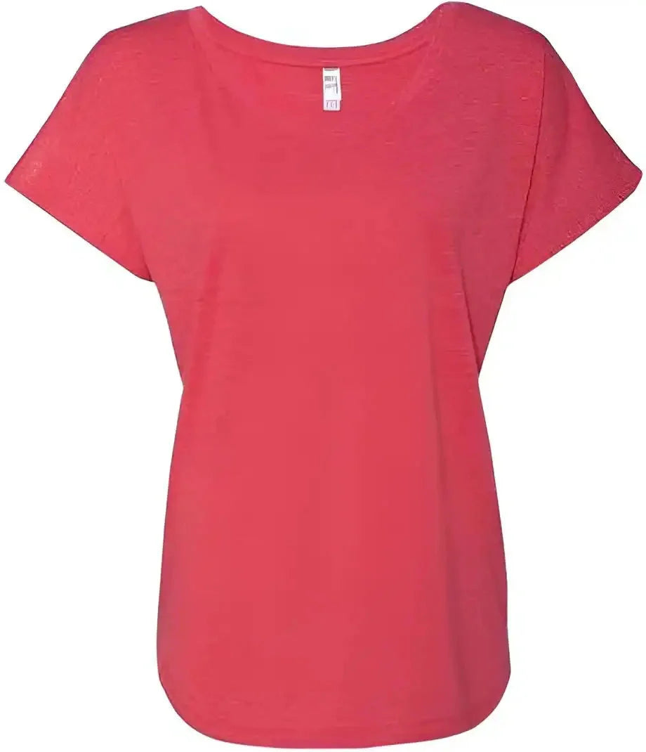 Next Level 6760 Women’s Tri-blend Dolman T-shirt - Vintage Red