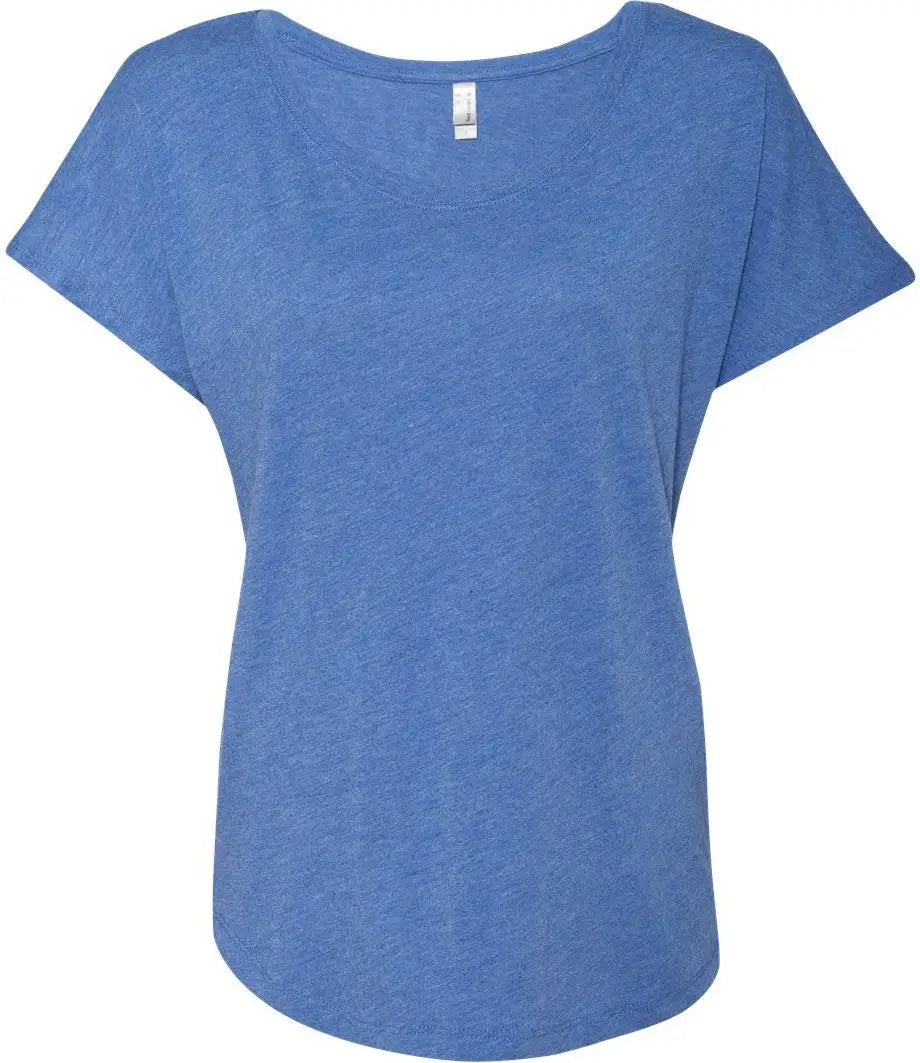 Next Level 6760 Women’s Tri-blend Dolman T-shirt - Vintage Royal