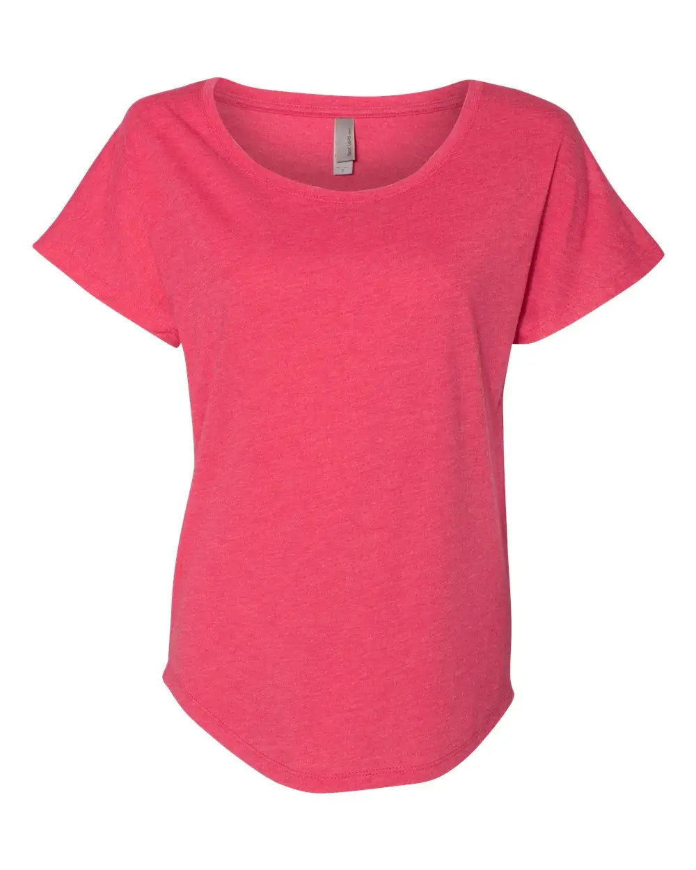 Next Level 6760 Women’s Tri-blend Dolman T-shirt - Vintage Shocking Pink - Ladies Xs