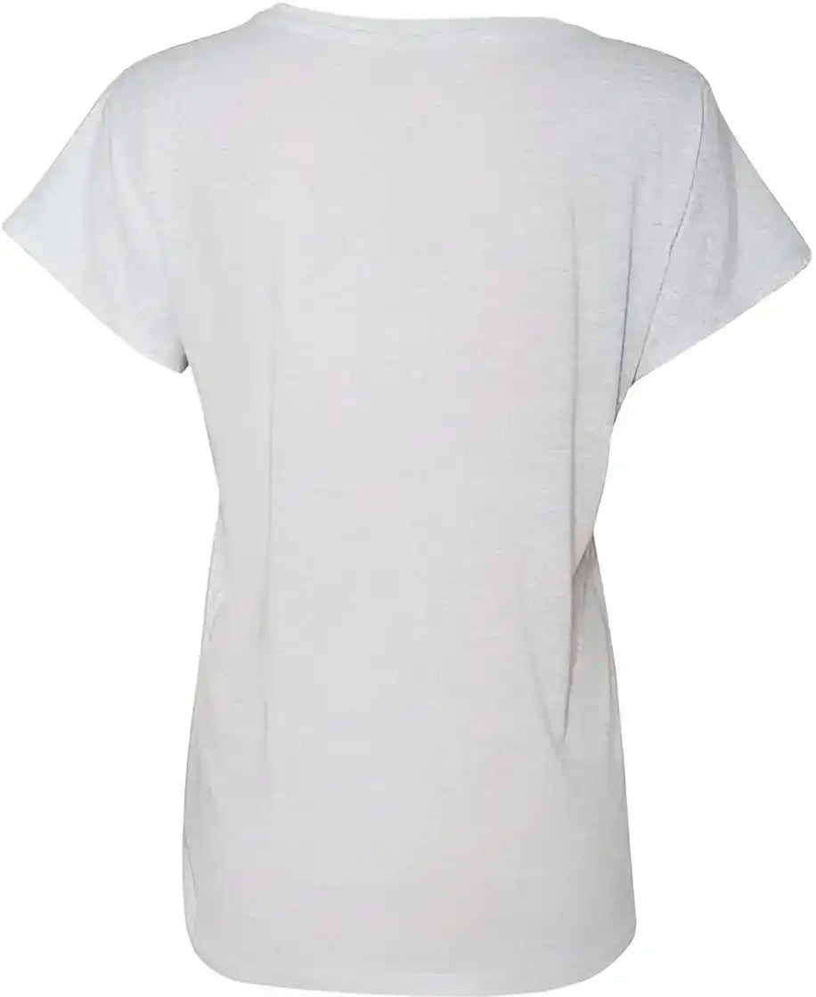 Next Level 6760 Womens Triblend Short Sleeve Dolman Heather White