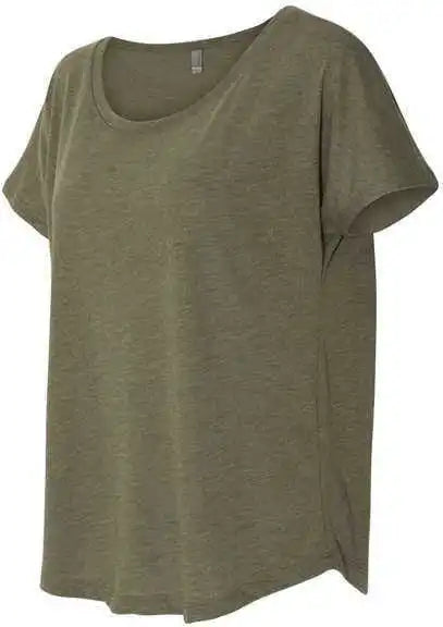Next Level 6760 Womens Triblend Short Sleeve Dolman - Military Green