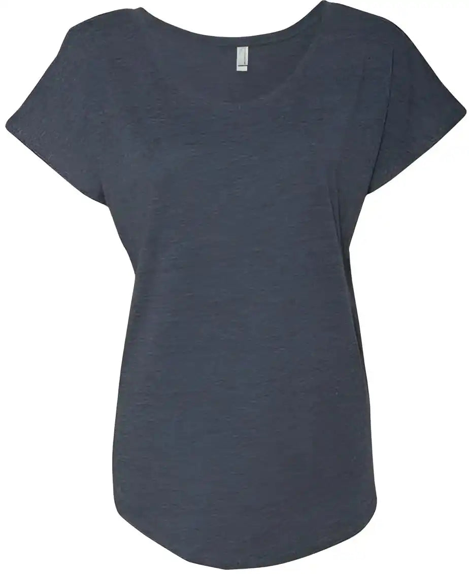 Next Level 6760 Womens Triblend Short Sleeve Dolman Vintage Navy