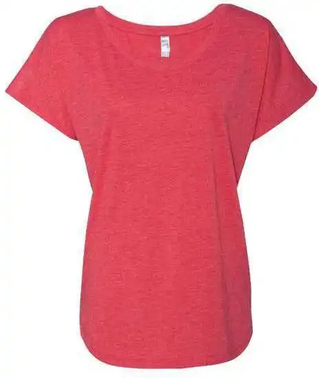 Next Level 6760 Womens Triblend Short Sleeve Dolman Vintage Red