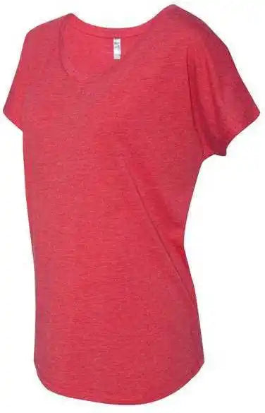 Next Level 6760 Womens Triblend Short Sleeve Dolman Vintage Red