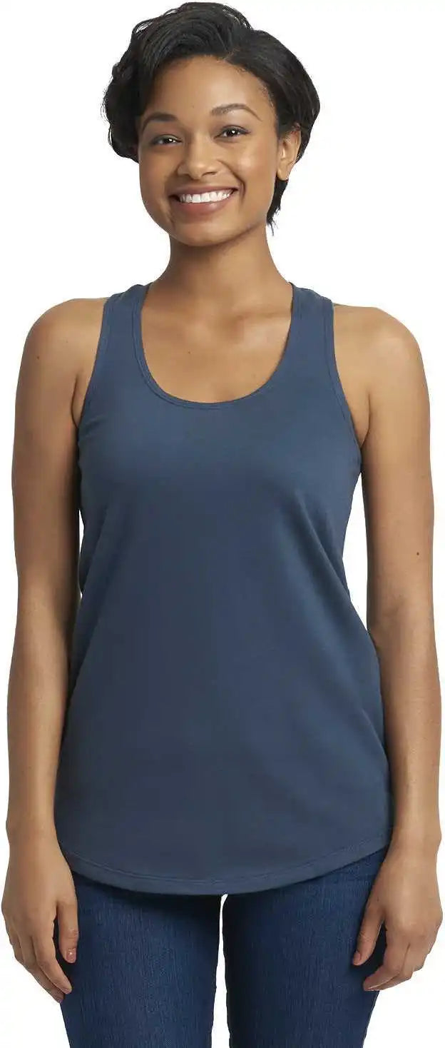 Next Level 6933 Womens Lightweight French Terry Racerback Tank - Indigo