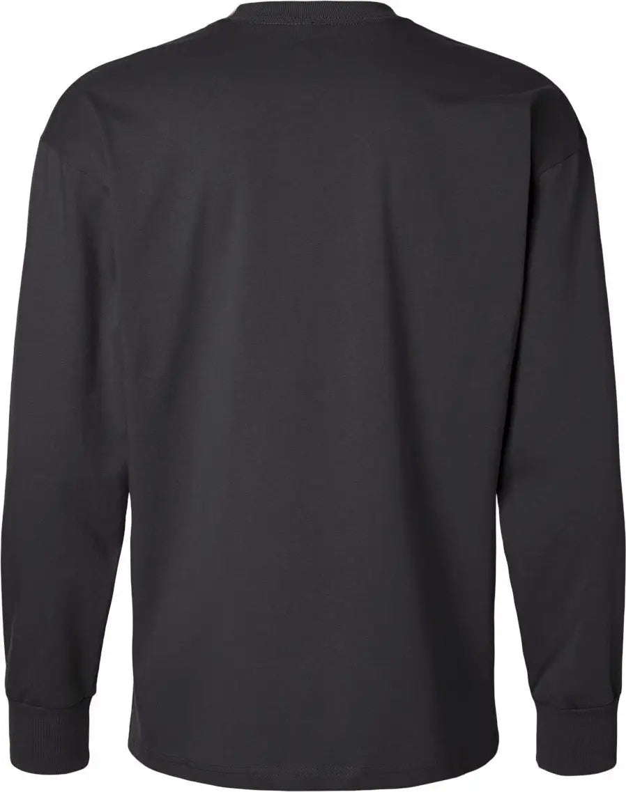 Next Level 7211 Heavyweight Cotton Long Sleeve T-shirt - Graphite Black - Adult Xs