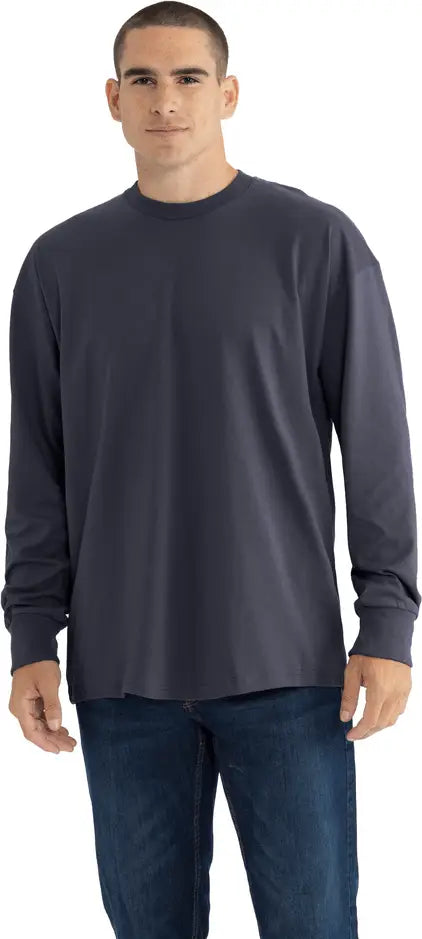 Next Level 7211 Heavyweight Cotton Long Sleeve T-shirt - Harbor Blue
