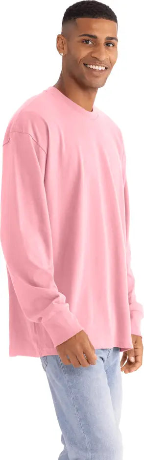 Next Level 7211 Heavyweight Cotton Long Sleeve T-shirt - Light Pink