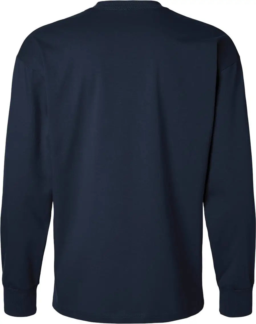 Next Level 7211 Heavyweight Cotton Long Sleeve T-shirt - Midnight Navy - Adult Xs