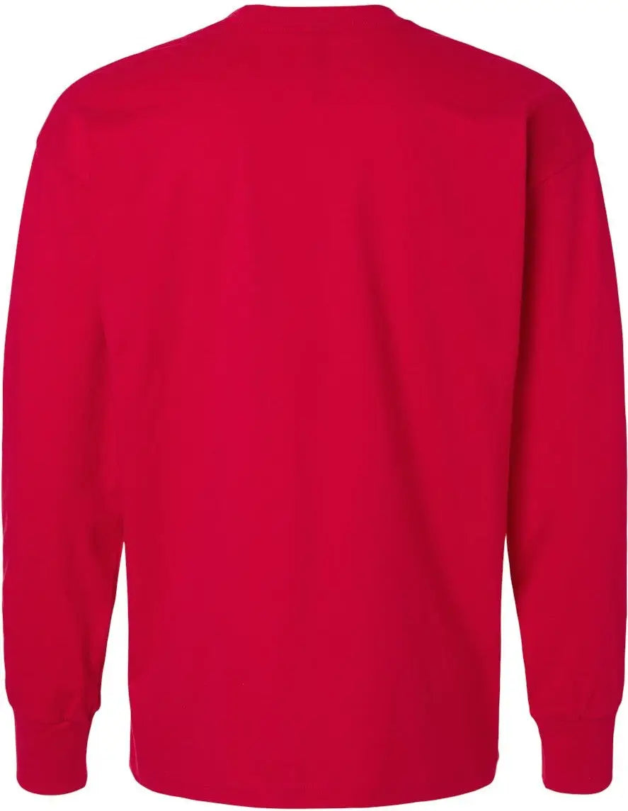 Next Level 7211 Heavyweight Cotton Long Sleeve T-shirt - Red