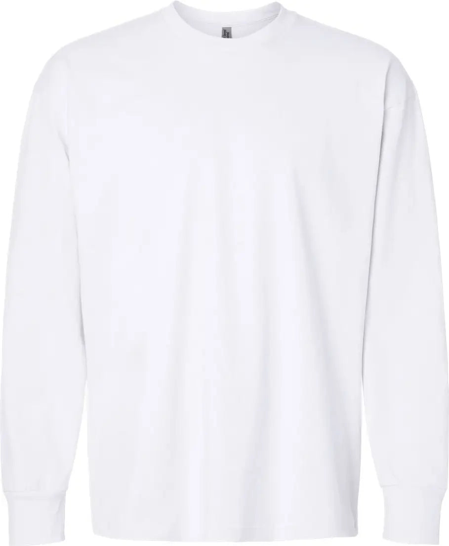 Next Level 7211 Heavyweight Cotton Long Sleeve T-shirt - White - Adult Xs