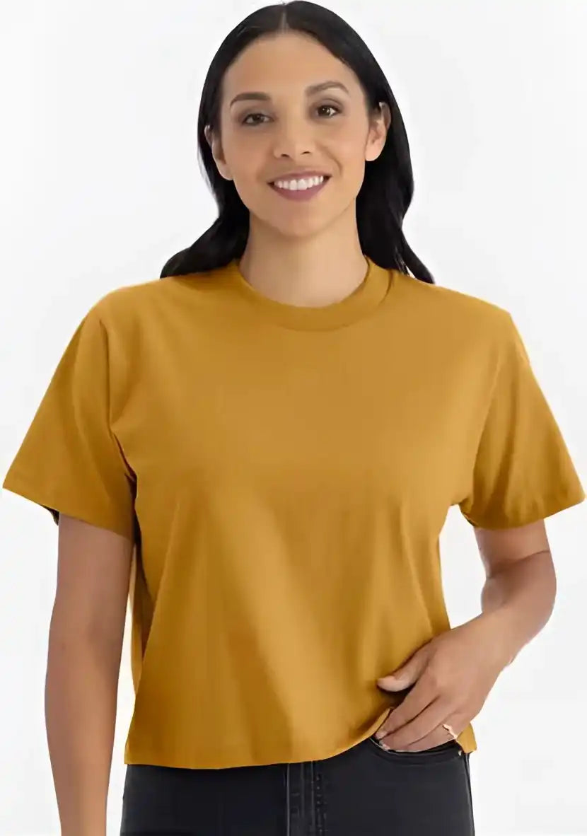Next Level 7610 Women’s Heavyweight Boxy t Shirt Antique Gold