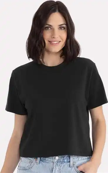 Next Level 7610 Women’s Heavyweight Boxy t Shirt Black