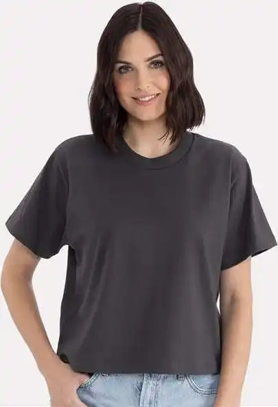 Next Level 7610 Women’s Heavyweight Boxy T-shirt - Graphite Black
