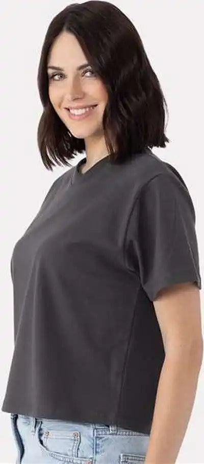 Next Level 7610 Women’s Heavyweight Boxy T-shirt - Graphite Black