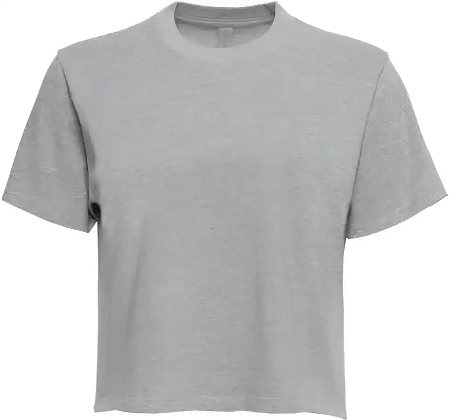 Next Level 7610 Women’s Heavyweight Boxy t Shirt Heather Gray