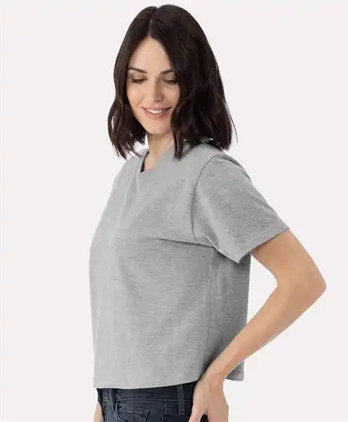 Next Level 7610 Women’s Heavyweight Boxy t Shirt Heather Gray