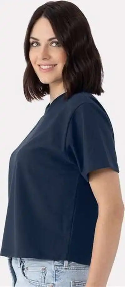 Next Level 7610 Women’s Heavyweight Boxy t Shirt Midnight Navy
