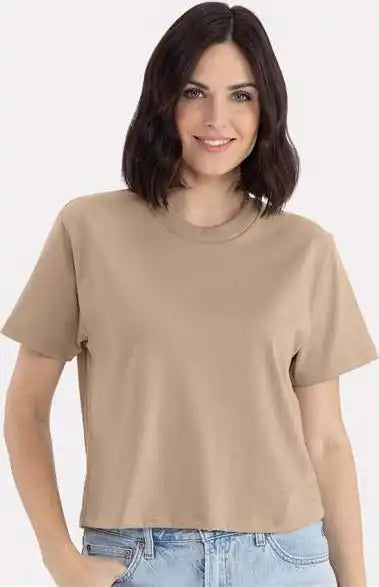 Next Level 7610 Women’s Heavyweight Boxy T-shirt - Tan